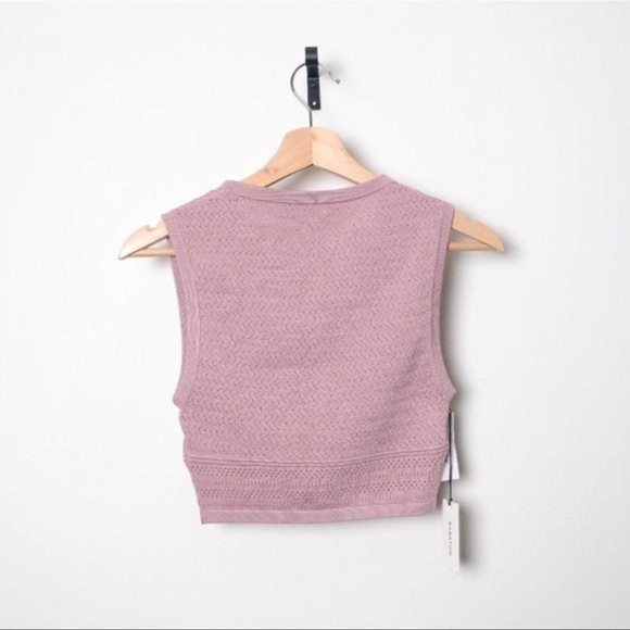 Aritzia Babaton Pointelle Crop Tank Top - Picture 4 of 5